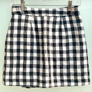 💗NWOT - Forever 21 Mini skirt - Linen check pattern